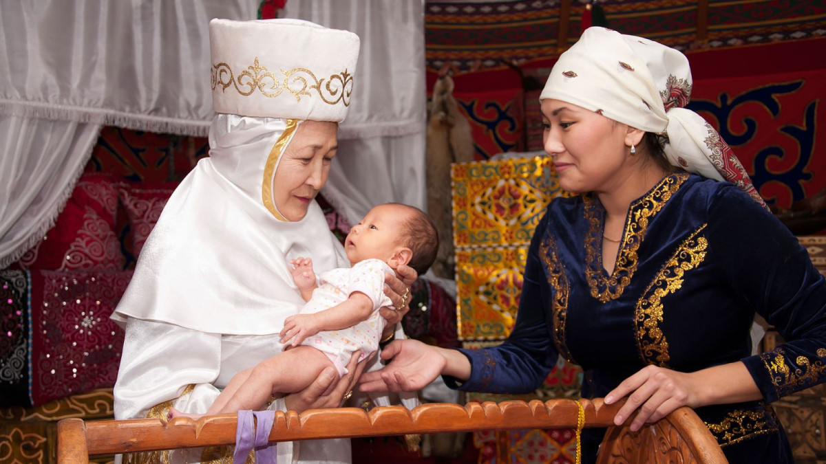 Baby traditions in Kazakhstan 