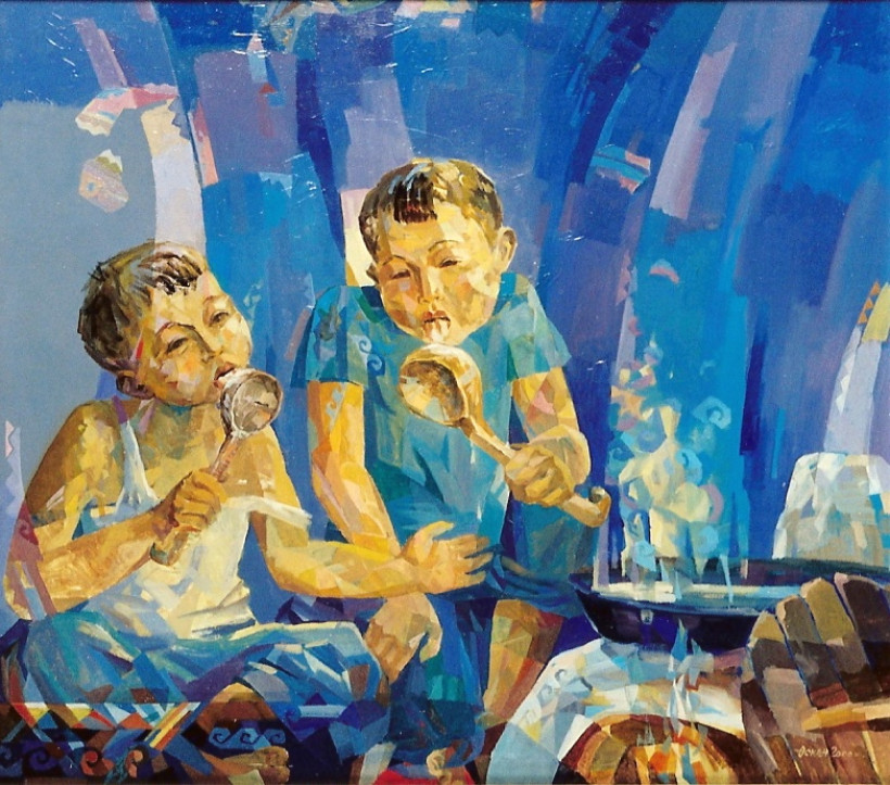  Фото картин из личного архива Осербая Шоранова. 