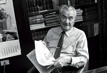 Дінмұхамед Қонаев пен Мұхтар Әуезовтың кездесуі