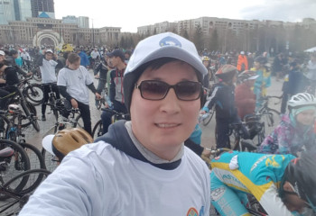 Астанадан Ақтоғайға велосипедпен...