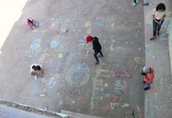 Рисунки на асфальте