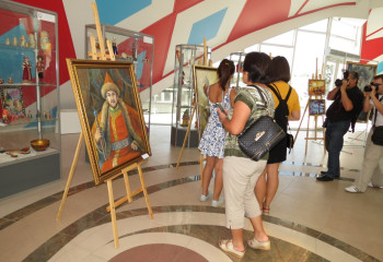 В Таразе прошла выставка художников этнокультурных объединений и казахской диаспоры в Кыргызстане