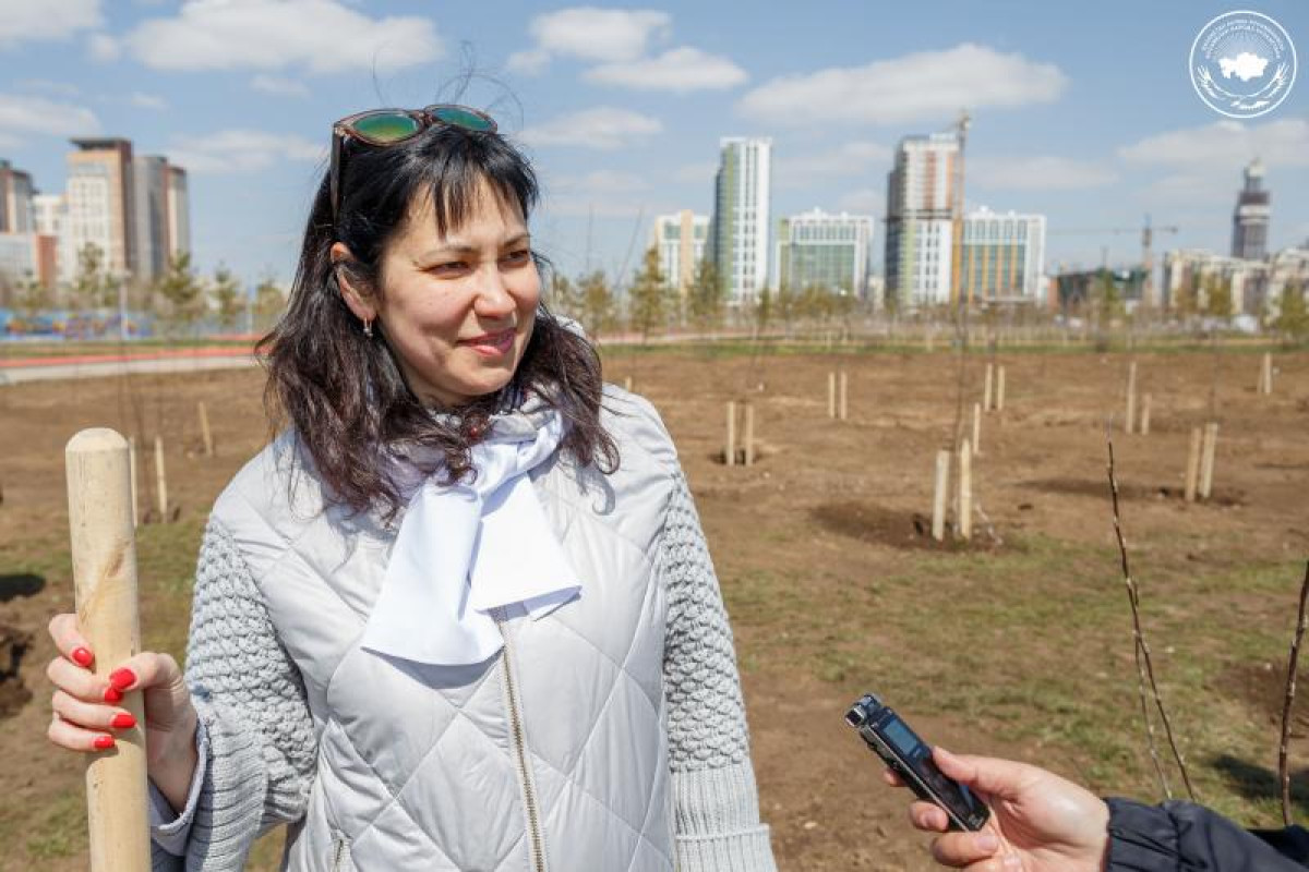 Айжан Тузельбекова: Все будем помогать восстанавливать почву, чтобы в яблоневом саду все зеленело