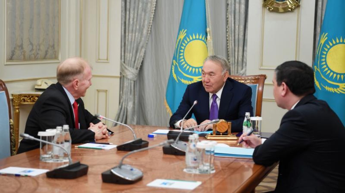 Нурсултан Назарбаев встретился с Чрезвычайным и Полномочным Послом Соединенных Штатов Америки в Казахстане Уильямом Мозером