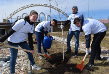 «Аллея дружбы» появилась в Костанае в рамках благотвоиртельного месячника АНК «Асар»