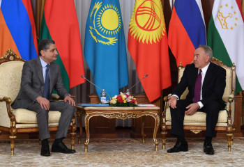 Первый Президент Казахстана принял председателя КЕЭ комиссии Тиграна Саркисяна