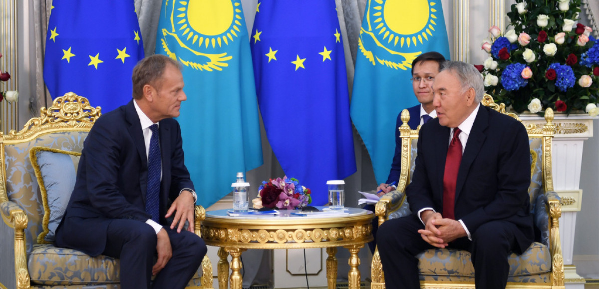 Первый Президент Казахстана встретился с Председателем Европейского совета Дональдом Туском