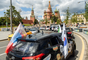                    Нур-Султан встречает участников международного автопробега «Зов предков – 2019»