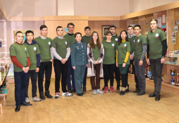 В СКО члены военно-патриотического клуба «Айбын» посетили Военный институт Нацгвардии РК