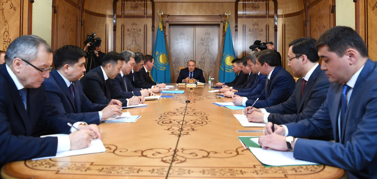 MEETING CHAIRED BY THE FIRST PRESIDENT OF THE REPUBLIC OF KAZAKH-STAN - YELBASSY