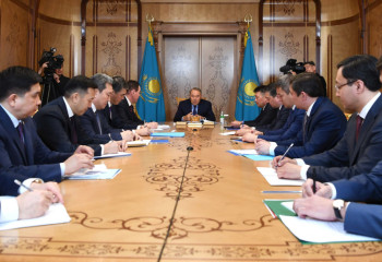 MEETING CHAIRED BY THE FIRST PRESIDENT OF THE REPUBLIC OF KAZAKH-STAN - YELBASSY