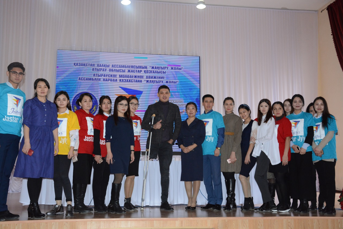 "100 NEW FACES" PROJECT’S WINNER YERZHAN SALIMGEREYEV MET WITH THE YOUTH OF ATYRAU REGION
