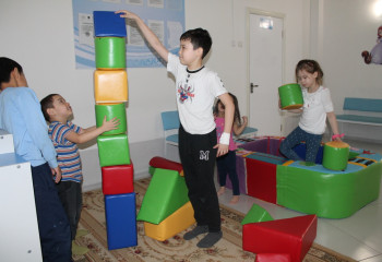 CHILDREN'S REGIONAL HOSPITAL WAS PROVIDED WITH DEVELOPING PLAYGROUND EQUIPMENT IN URALSK
