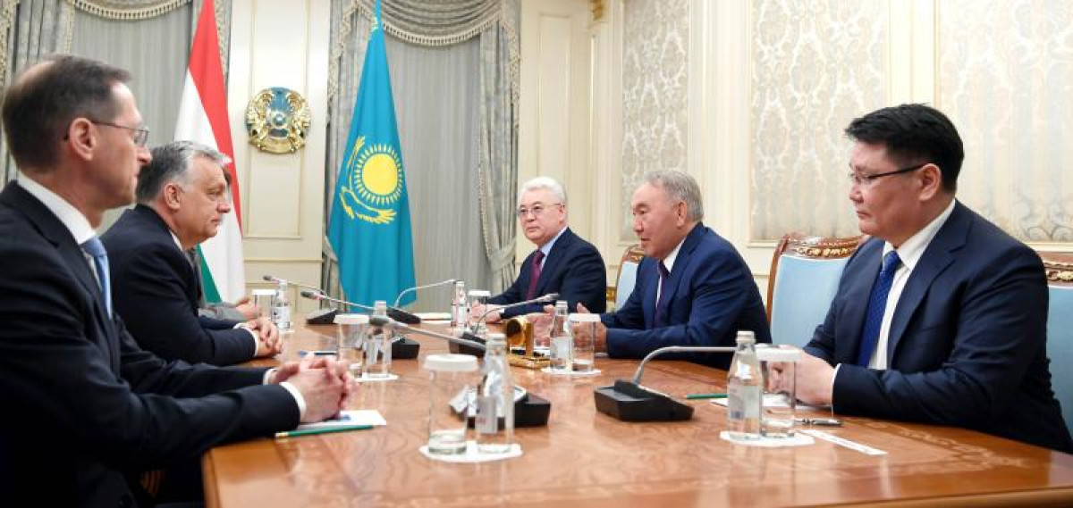 FIRST PRESIDENT OF KAZAKHSTAN MET WITH THE HUNGARIAN PRIME MINISTER VICTOR ORBAN