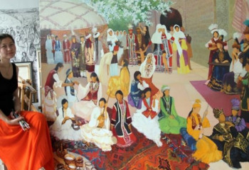 ҚЫЛҚАЛАМ ШЕБЕРІ АНАР ӘБЖАНОВА ШЫҒАРМАШЫЛЫҒЫНЫҢ 15 ЖЫЛДЫҒЫНА ОРАЙ ЖЕКЕ КӨРМЕСІН ҰЙЫМДАСТЫРМАҚ