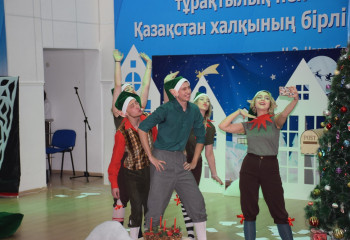 Көкшетауда немістер қауымы театрландырылған көріністің тұсаукесерін ұйымдастырды