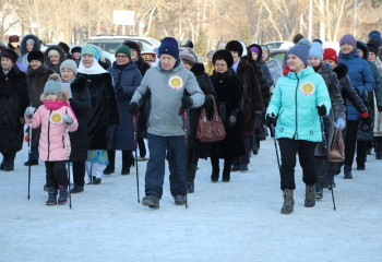 Павлодардағы ұзақ өмір сүру орталығының ашылу рәсімі зейнеткерлердің скандинавиялық жүрісімен аталып өтті