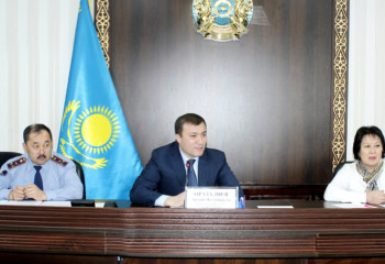 Таразда ҚХА мен тәртіп сақшылары құқық бұзушылықтың алдын алуға қатысты мәселелерді қарастырды