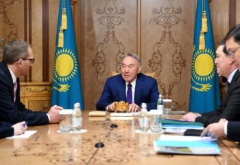 Елбасы Нұрсұлтан Назарбаев «ALSTOM» компаниясы басқармасының төрағасы Анри Пупар-Лафаржды қабылдады