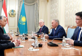 Қазақстанның Тұңғыш Президенті Нұрсұлтан Назарбаев Мажарстанның Премьер-Министрі Виктор Орбанмен кездесті