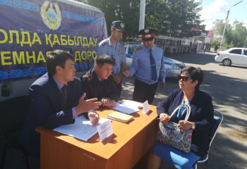Қостанай облыстық ҚХА Қоғамдық келісім кеңесі полициямен бірлесіп  «Жолдағы қабылдау» республикалық акциясын өткізді