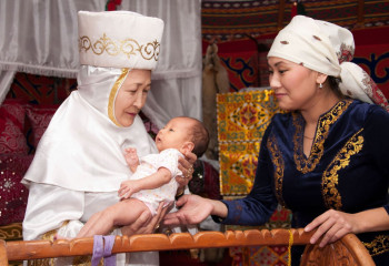 Baby traditions in Kazakhstan 