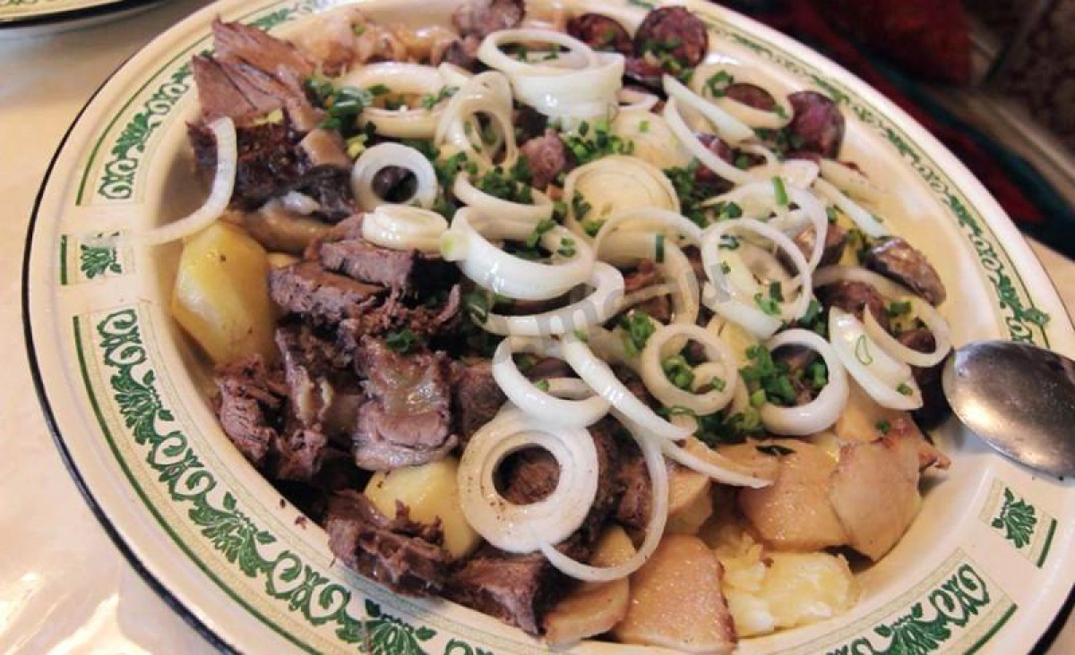 Beshbarmak is the symbol of Kazakh cuisine