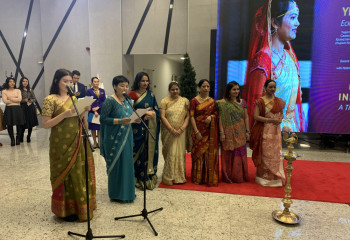 India's Iconic Drape: Fabulous Collection of Saris Presented in Nur-Sultan