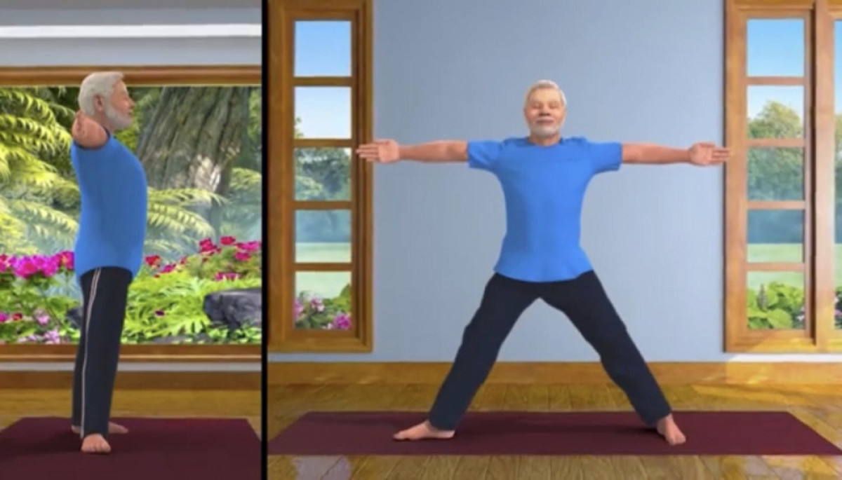 Practice Yoga with PM Modi