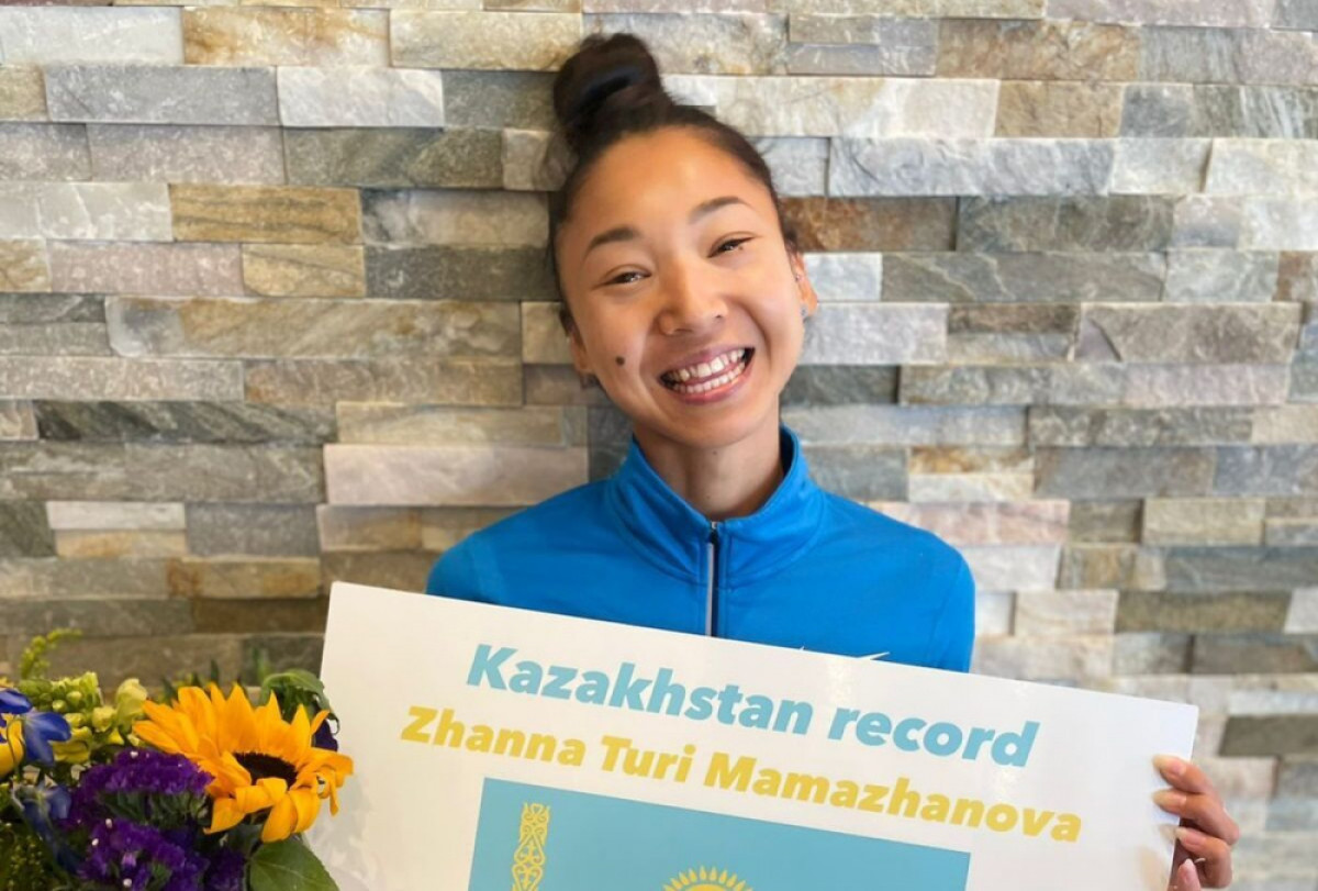 Казахстанская легкоатлетка Жанна Мамажанова побила рекорд страны