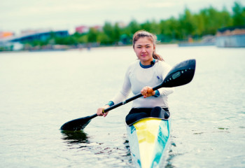 Асия Аманкелды – мастер спорта по гребле на байдарках и каноэ