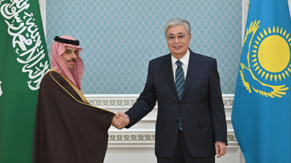 Президент Сауд Арабиясының Сыртқы істер министрін қабылдады