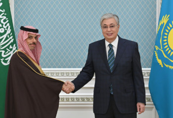 Президент Сауд Арабиясының Сыртқы істер министрін қабылдады