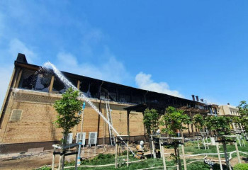 Түркістанда кесене жанындағы мейрамхана өртенді