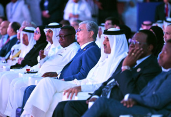 Глава государства принял участие в церемонии открытия Катарского экономического форума