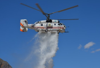 К тушению пожара в Карагандинской области привлечена авиация 