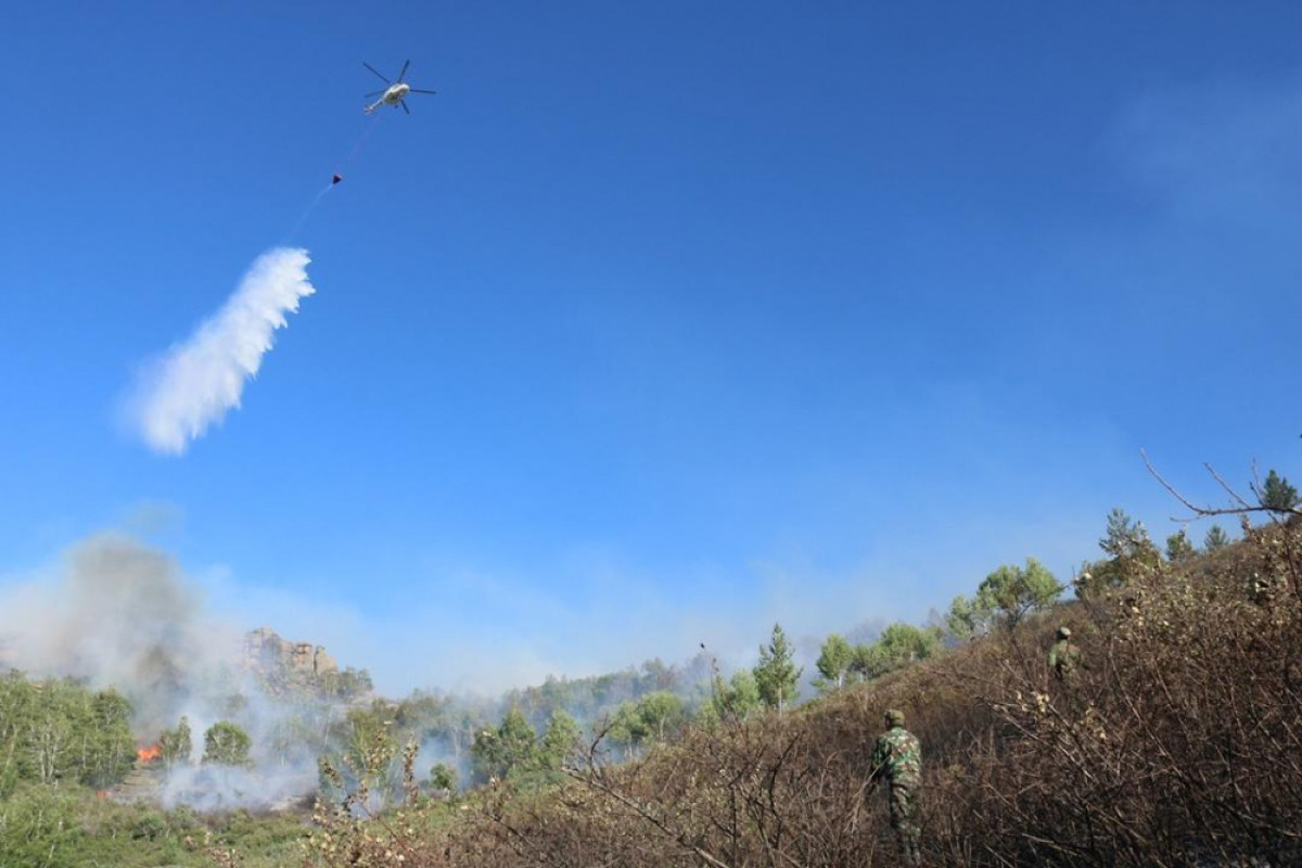 Около 50 единиц техники задействованы на пожаре в Карагандинской области 
