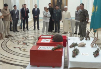 Екінші дүниежүзілік соғыста қаза болған жауынгерлердің сүйегі елге әкелінді