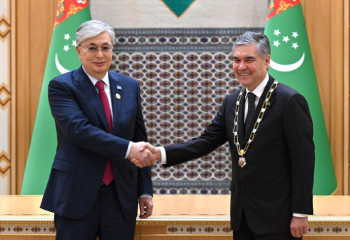 Касым-Жомарт Токаев встретился с Гурбангулы Бердымухамедовым