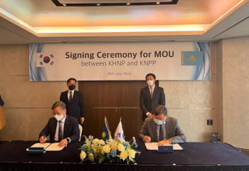 Kazakhstan to Cooperate with South Korea in Nuclear Power Plant Projects