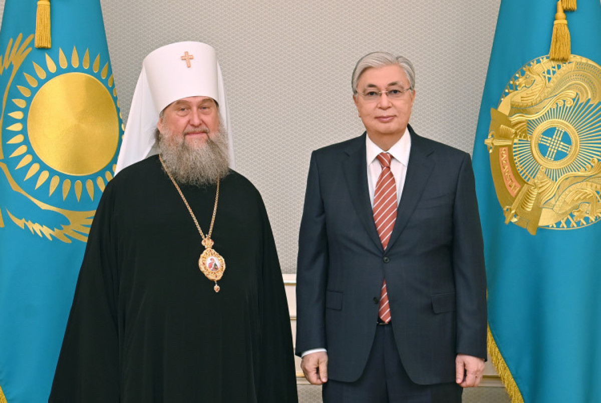 Президент принял митрополита Астанайского и Казахстанского 