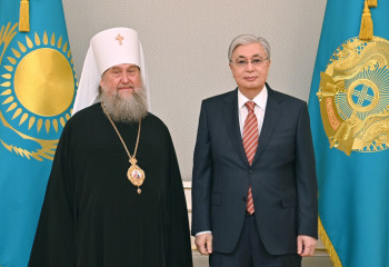 Президент принял митрополита Астанайского и Казахстанского 