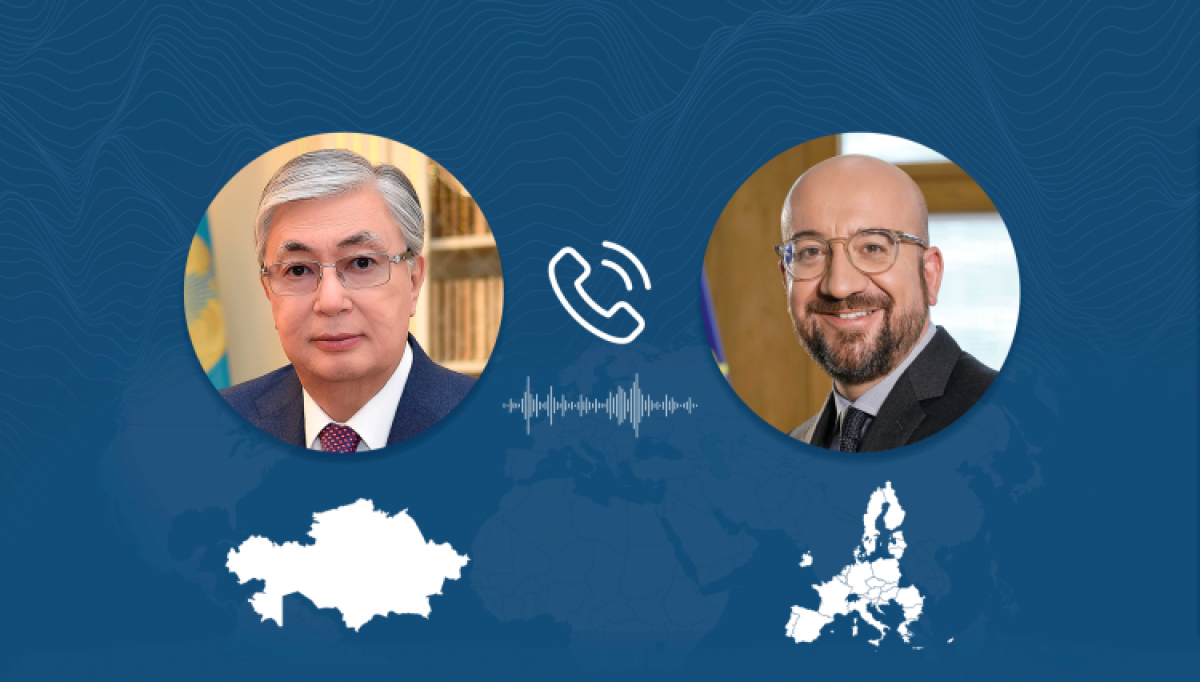 Tokayev discusses issues on global agenda with President of European Council