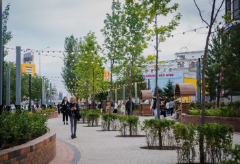 Елордада жаяу жүргіншілер променады ашылды