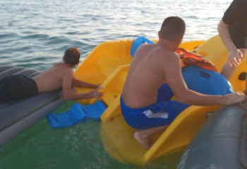 В Каспийском море спасена группа людей 