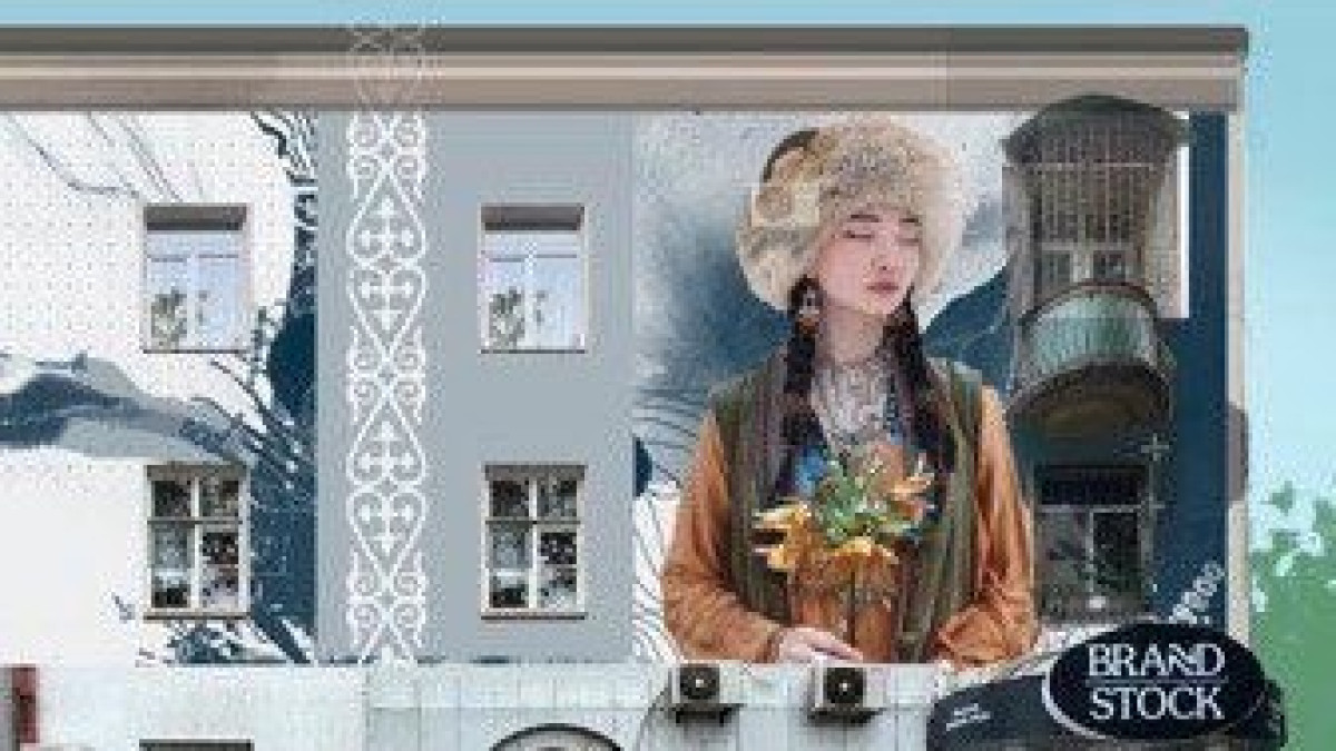 Мурал с изображением казахстанской модели в Бишкеке вызвал возмущения в соцсетях 