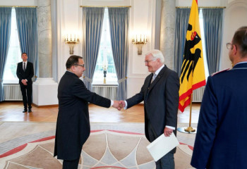Ambassador of Kazakhstan presents Credentials to German Federal President