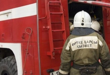 Пожар произошел в селе Жибек жолы Алматинской области