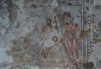 Heracles mosaic found in Turkey's Alanya