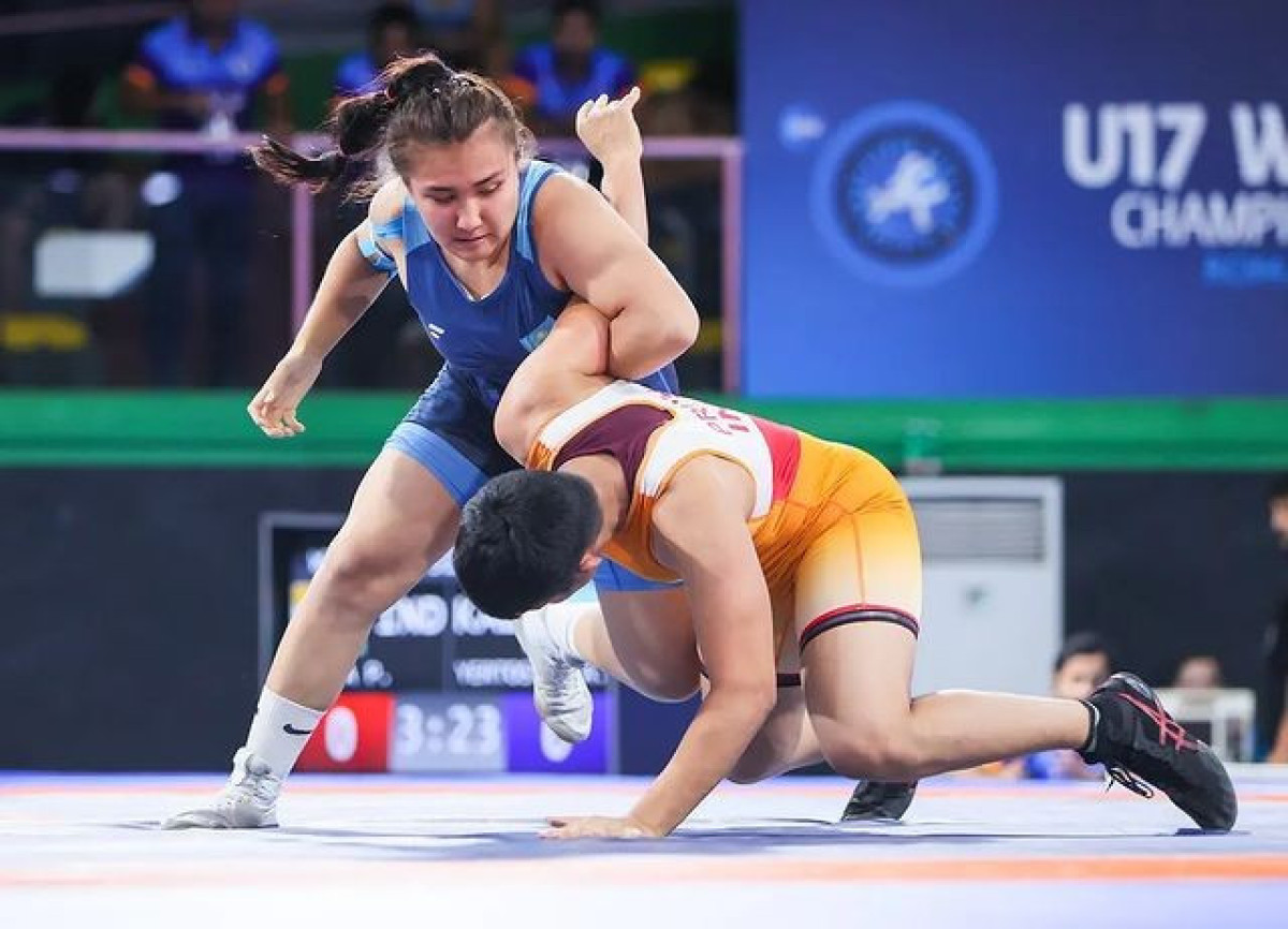 Казахстанка Ертостик выиграла "бронзу" на чемпионате мира по борьбе